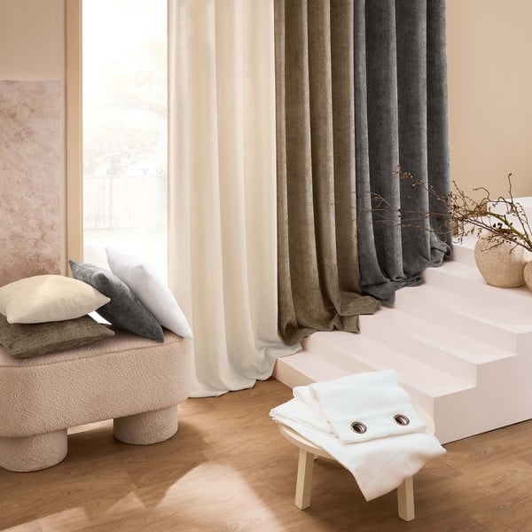 Dekoračný vankúš zo ženilky 45x45 cm Leo – douceur d'intérieur-image-2