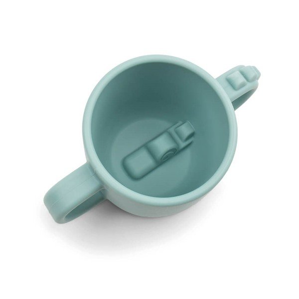 Modrý detský silikónový hrnček Done by Deer Peekaboo Croco, 170 ml-image-1