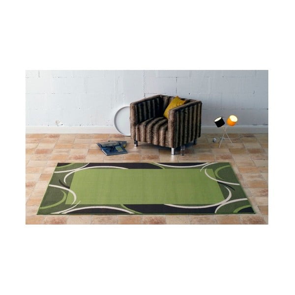 Zelený koberec Hanse Home Prime Pile Ornament, 330 × 240 cm