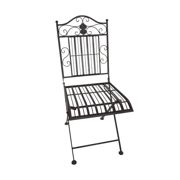 Tmavohnedá kovová záhradná jedálenská súprava pre 2 osoby – Garden Pleasure-image-4