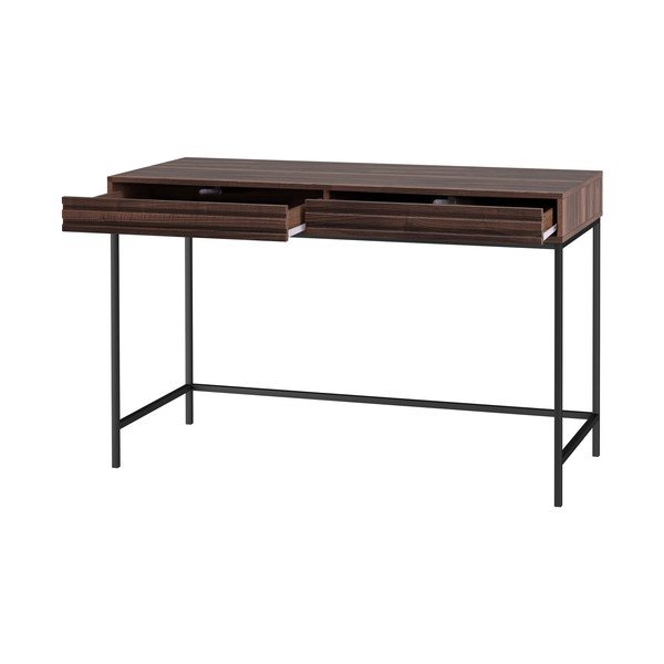 Pracovný stôl s doskou v dekore orechového dreva 50x120 cm Celine – Støraa-image-3