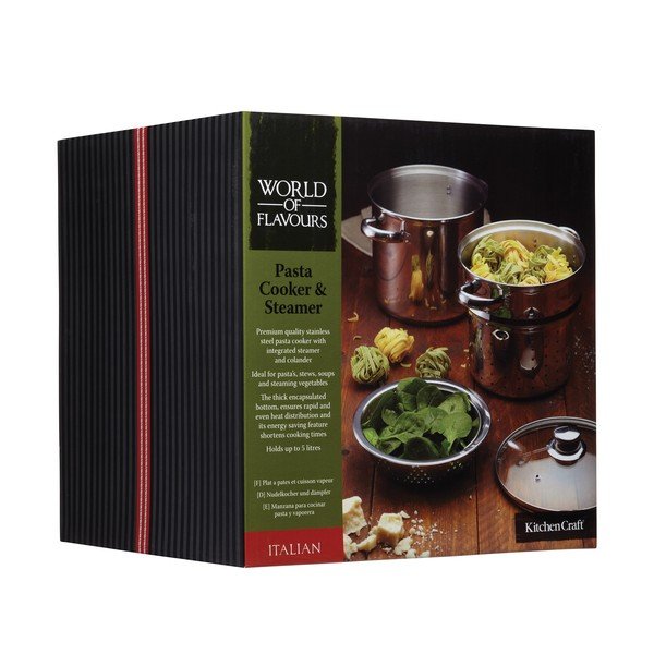 Hrniec na cestoviny s naparovačom a cedidlom Kitchen Craft Italian, 4 l-image-1