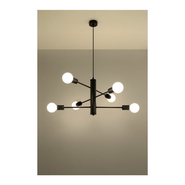 Čierne stropné svetlo Sollux Donato 6-image-1