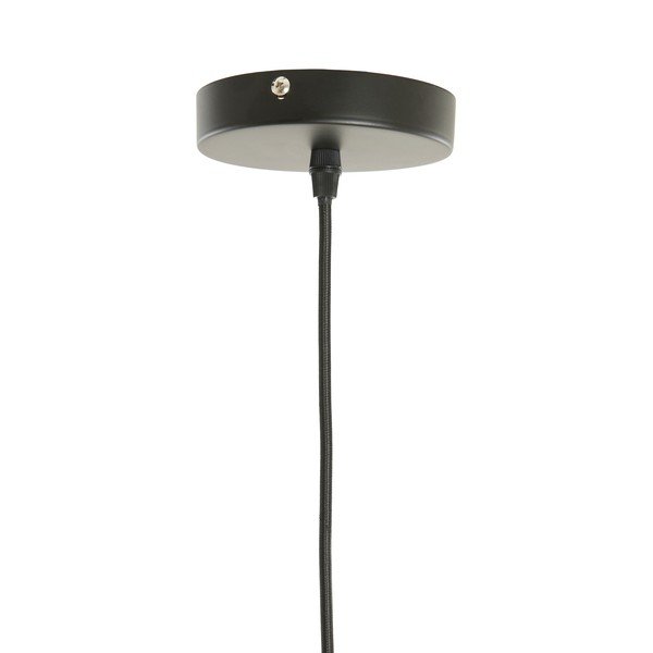 Hnedé závesné svietidlo s textilným tienidlom ø 12 cm Verita – Light & Living-image-2