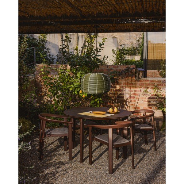 Hnedá záhradná stolička Erice – Kave Home-image-1