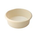 Krémový okrúhly plastový lavór Addis, ø 34 cm