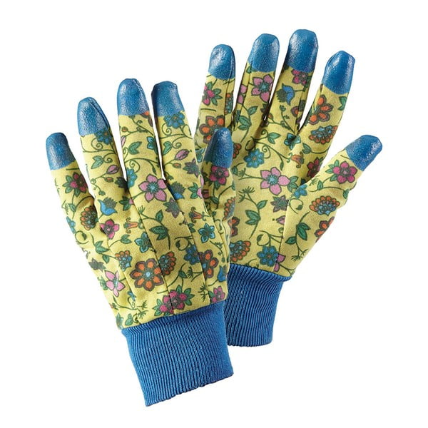 Záhradné rukavice s gumovými prstami Tapestry