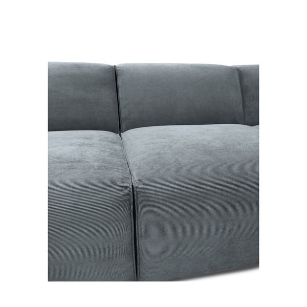 Sivá menčestrová rohová pohovka (pravý roh) Sting – Scandic-image-1