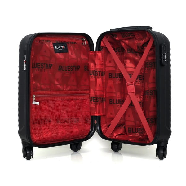 Set čierneho cetovného kufra na kolieskach a menšieho príručného kufra Bluestar Marro-image-2