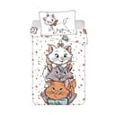 Biela bavlnená detská obliečka do postieľky 100x135 cm Marie Cat "Friends" – Jerry Fabrics