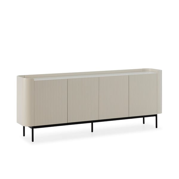 Krémovobiela komoda 200x80x40 cm Willa – MOME-image-3