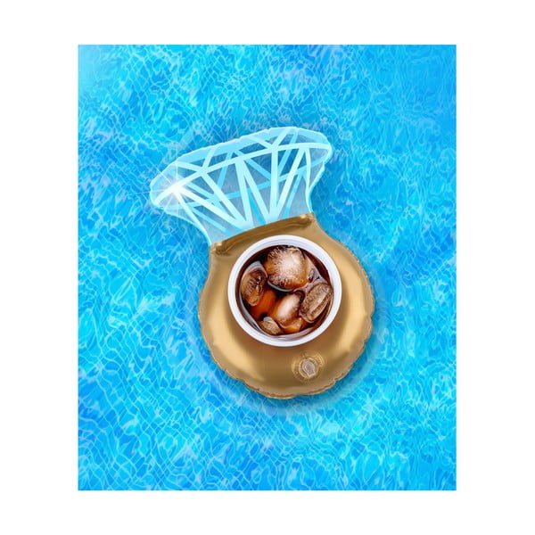 Súprava 3 nafukovacích kruhov na nápoje v tvare prsteňa Big Mouth Inc.-image-1