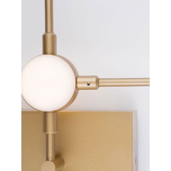 Kovové LED nástenné svietidlo v zlatej farbe Atomo – Nova Luce-image-3