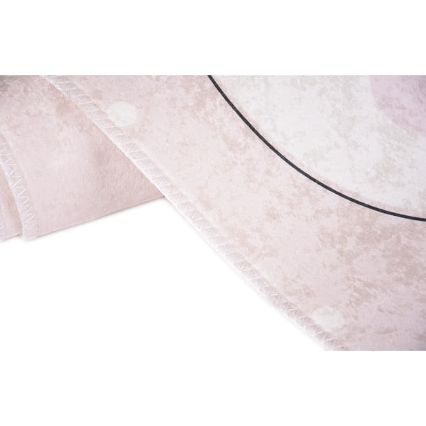 Svetloružový detský koberec 120x180 cm Princess Panda – Vitaus-image-2