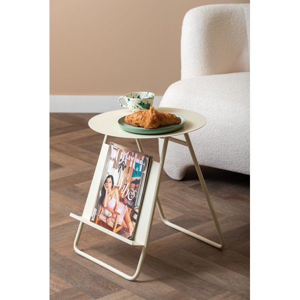 Kovový okrúhly odkladací stolík ø 40 cm Esencia – Leitmotiv-image-1