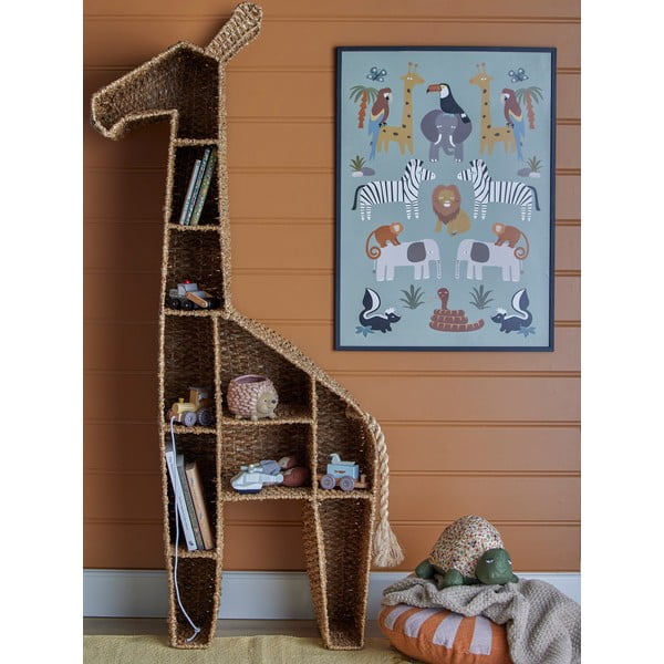 Detská ratanová knižnica 46x148 cm Kalu - Bloomingville Mini-image-1