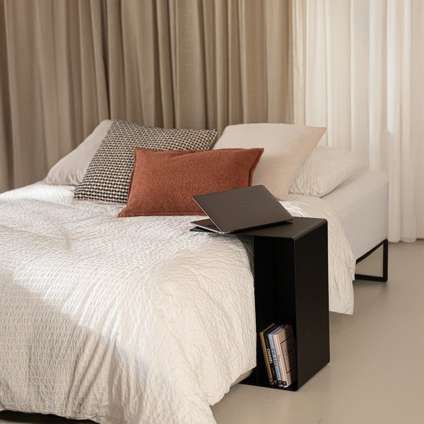 Oceľový odkladací stolík 40x30 cm Slide Low – Spinder Design-image-1