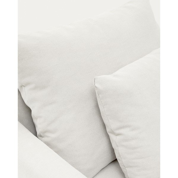 Biele ľanové kreslo Nora – Kave Home-image-1