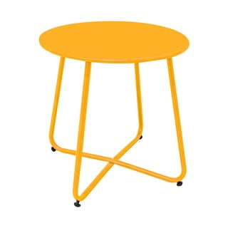 Kovový okrúhly záhradný odkladací stolík ø 45 cm Luna - LDK Garden