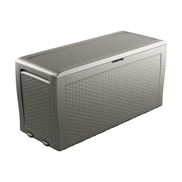 Svetlohnedý plastový záhradný úložný box Samoa – Keter-image-2