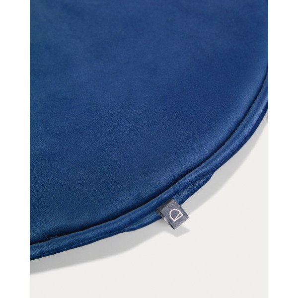 Zamatový sedák ø 35 cm Rimca – Kave Home-image-1