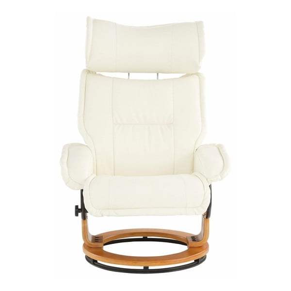 Set krémového kresla a podnožky Støraa Roubaix-image-2