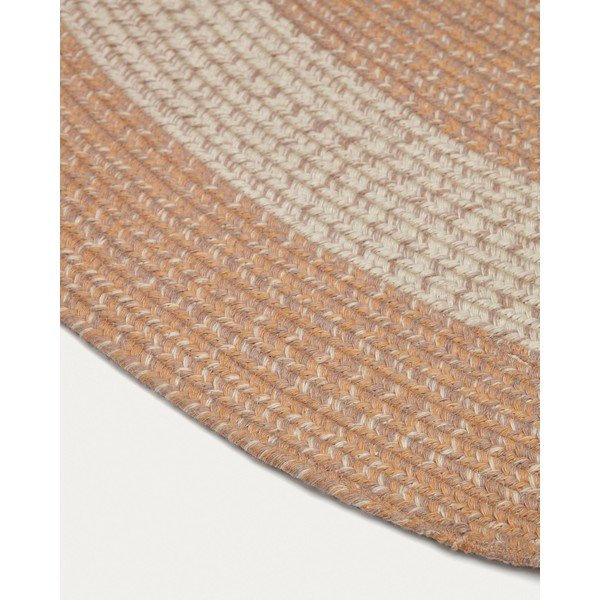 Broskyňový vnútorný a vonkajší koberec z recyklovaných vlákien 160x230 cm Leeith – Kave Home-image-4