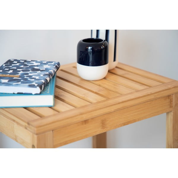 Bambusový odkladací stolík Wenko Bamboo-image-4