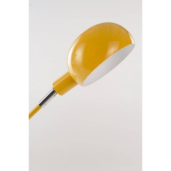Žltá kovová stojacia lampa s ohýbateľnou konštrukciou (výška  146 cm) Lincon – Jotex-image-4