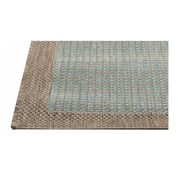 Hnedo-modrý vonkajší koberec Floorita Chrome, 160 × 230 cm-image-1