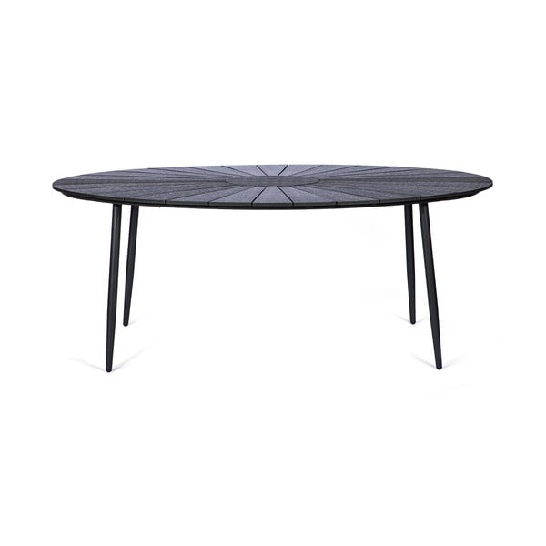 Čierny záhradný stôl s artwood doskou Bonami Selection Marienlist, 190 x 115 cm-image-2