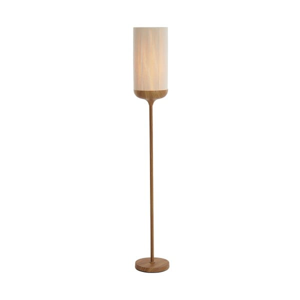 Stojacia lampa v prírodnej farbe s textilným tienidlom (výška 159 cm) Dania – Light & Living