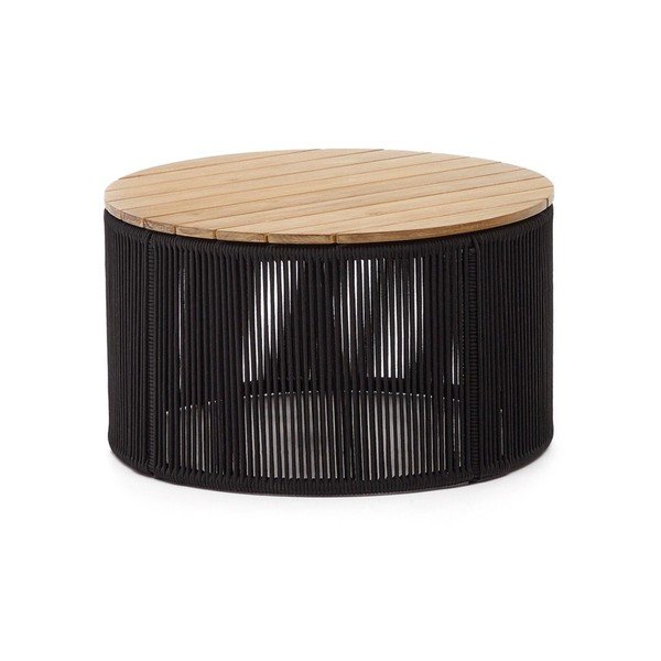 Okrúhly záhradný odkladací stolík s doskou z akácie ø 70 cm Dandara – Kave Home