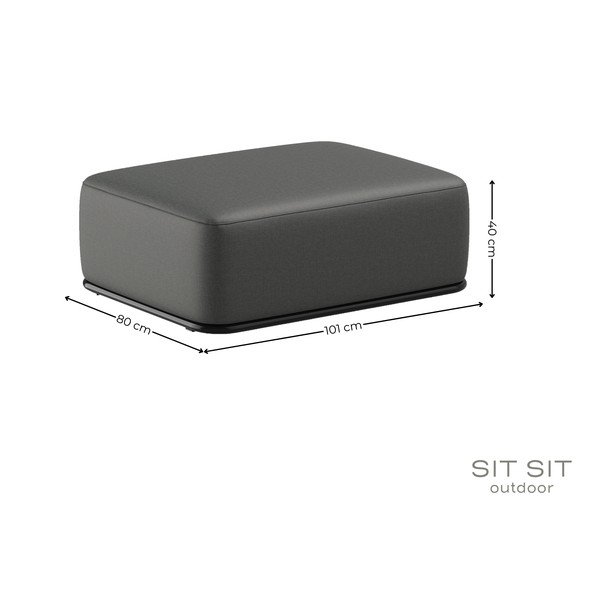 Tmavosivá záhradná podnožka Straw – Sit Sit-image-3