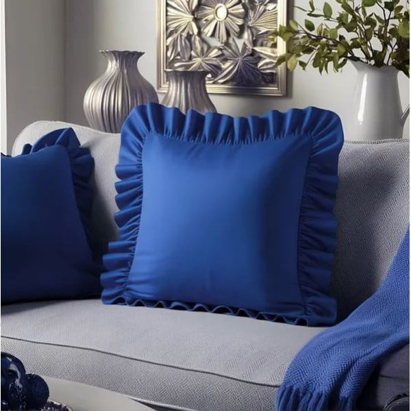 Obliečka na vankúš s prímesou bavlny 40x40 cm Ruffled – Mila Home-image-1