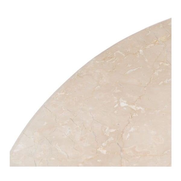 Okrúhly jedálenský stôl s mramorovou doskou ø 120 cm – Ixia-image-3