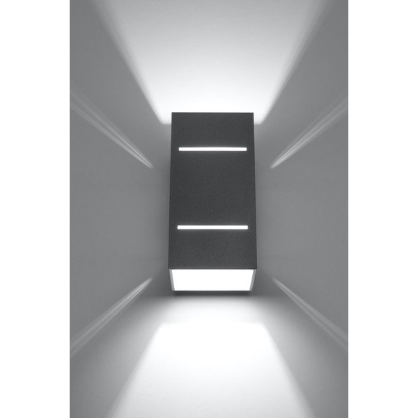 Sivé nástenné svietidlo Sollux Torre-image-1