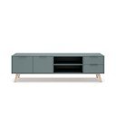 TV stolík sivozelený 180x53x40 cm Pisco – Marckeric