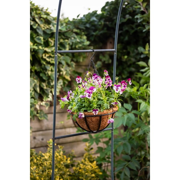 Závesný kovový kôš Esschert Design Flower, ⌀ 25,2 cm-image-3