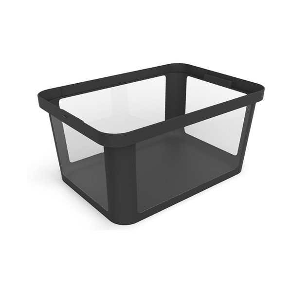 Čierne plastové veko na úložný box 57x39x3 cm Albris – Rotho-image-2