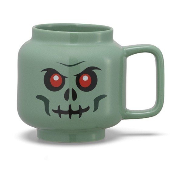 Zelený keramický detský hrnček na latte 255 ml Skeleton – LEGO®