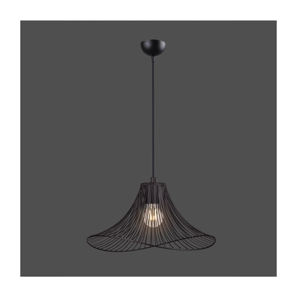 Čierne závesné svietidlo ø 40 cm Wavy – Squid Lighting-image-2