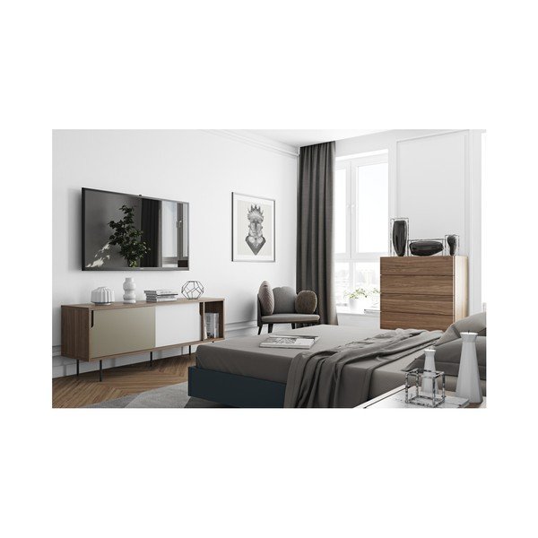 Komoda so sivými dvierkami TemaHome Dann-image-4