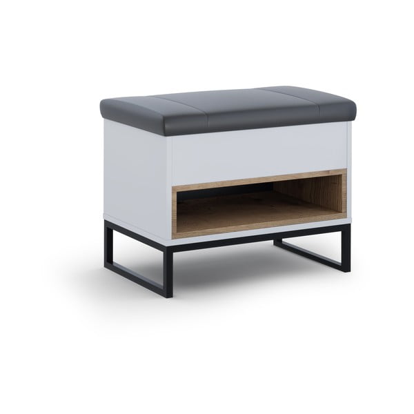 Biela lavica na topánky Olis - Cosmopolitan Design-image-1