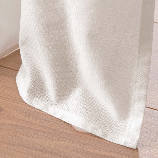 Biely/béžový záves s prímesou bavlny 140x240 cm Altea – douceur d'intérieur-image-4