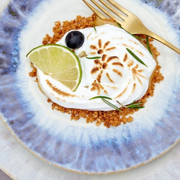 Modrý kameninový tanier Costa Nova Brisa, ⌀ 20 cm-image-1