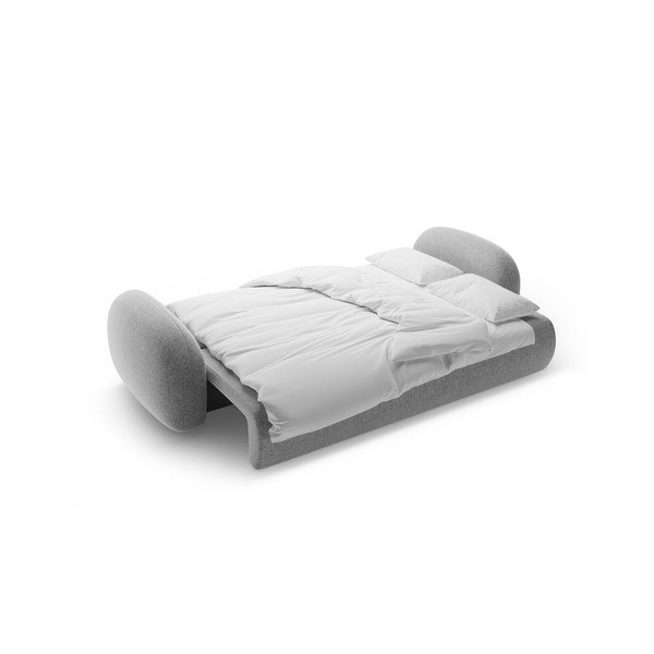 Svetlosivá ženilková rozkladacia/s úložným priestorom pohovka 262 cm Tonale – Cosmopolitan Design-image-4