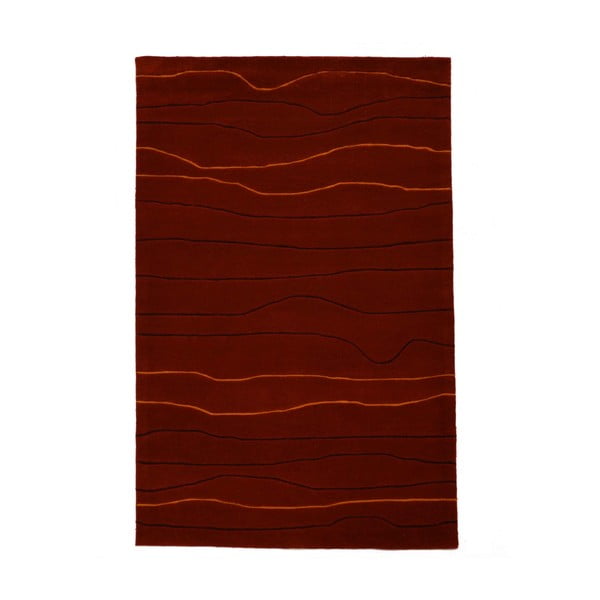 Ručne tkaný koberec Tufting, 120x180 cm, vínový