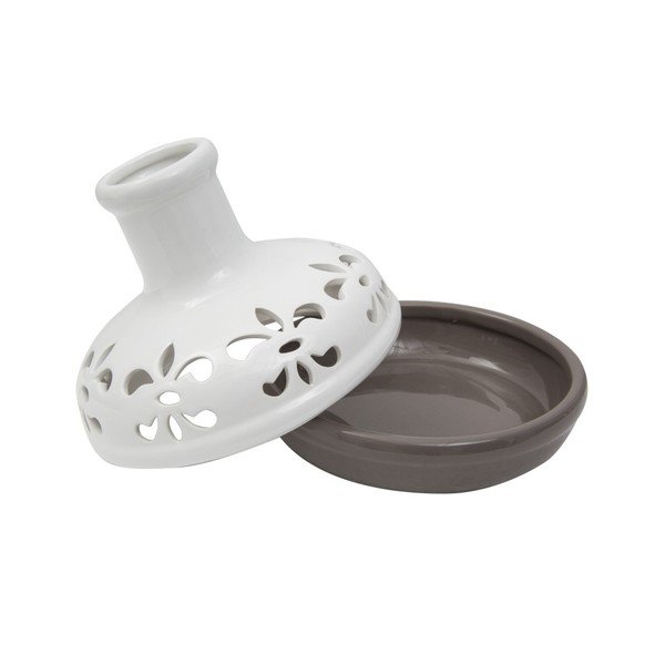 Hnedo-biela porcelánová váza Mauro Ferretti Bottle-image-1