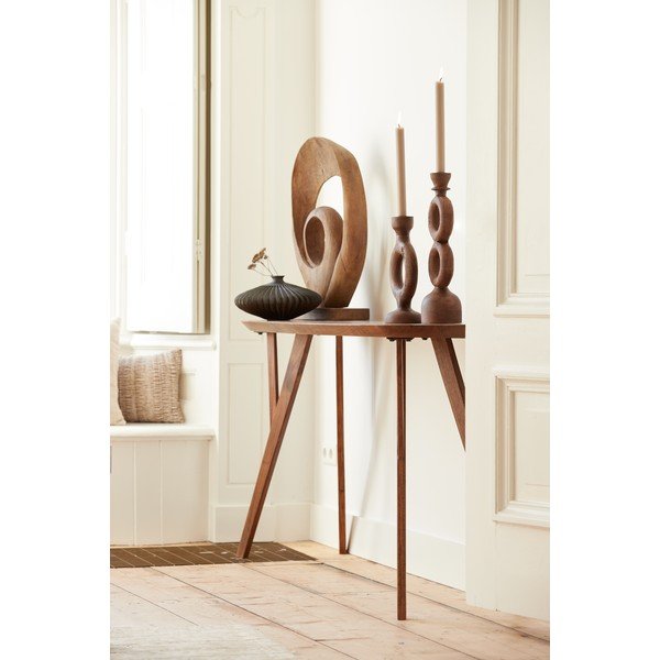 Konzolový stolík z masívu akácie v tmavo prírodnej farbe 44x160 cm Quenza – Light & Living-image-2